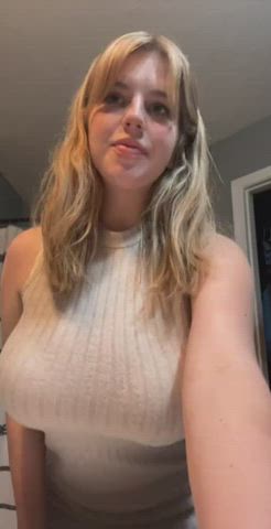 big tits blonde dress clip