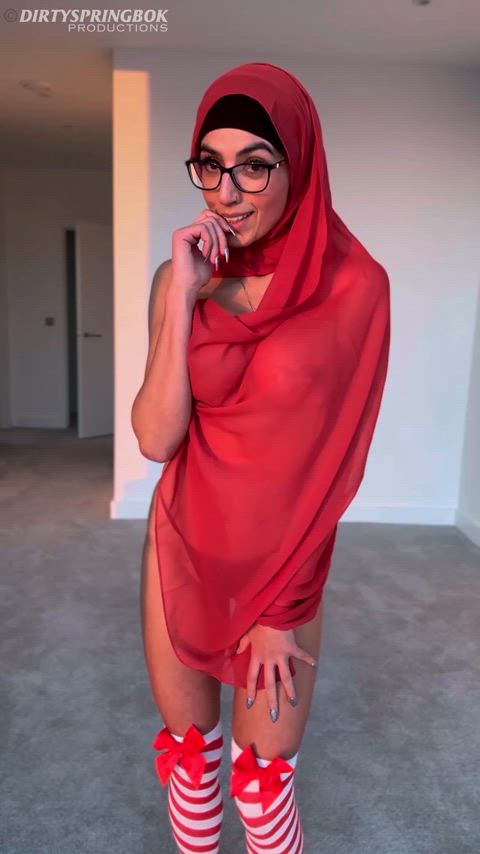 aaliyah yasin glasses hijab muslim pakistani sheer clothes stockings taboo tease