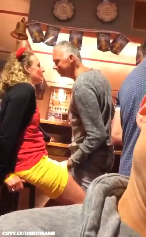 Older Couple at a Bar