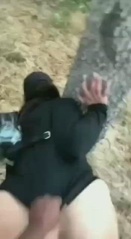 🧕🏻 Amateur BBW Muslim banged in the woods! 🌳