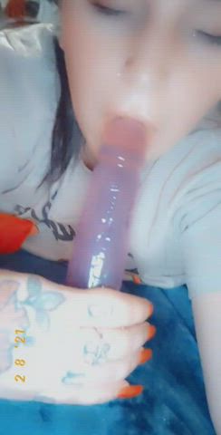 20 Years Old Blowjob Dildo Female Licking OnlyFans Sucking clip