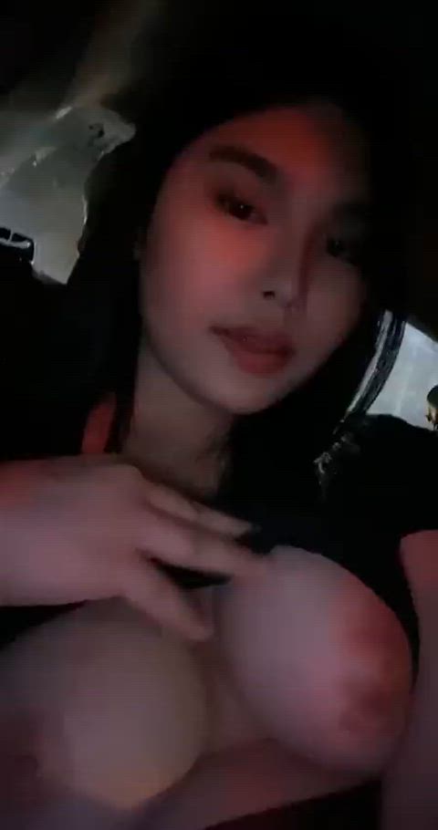 car filipina pinay public taxi boobs clip