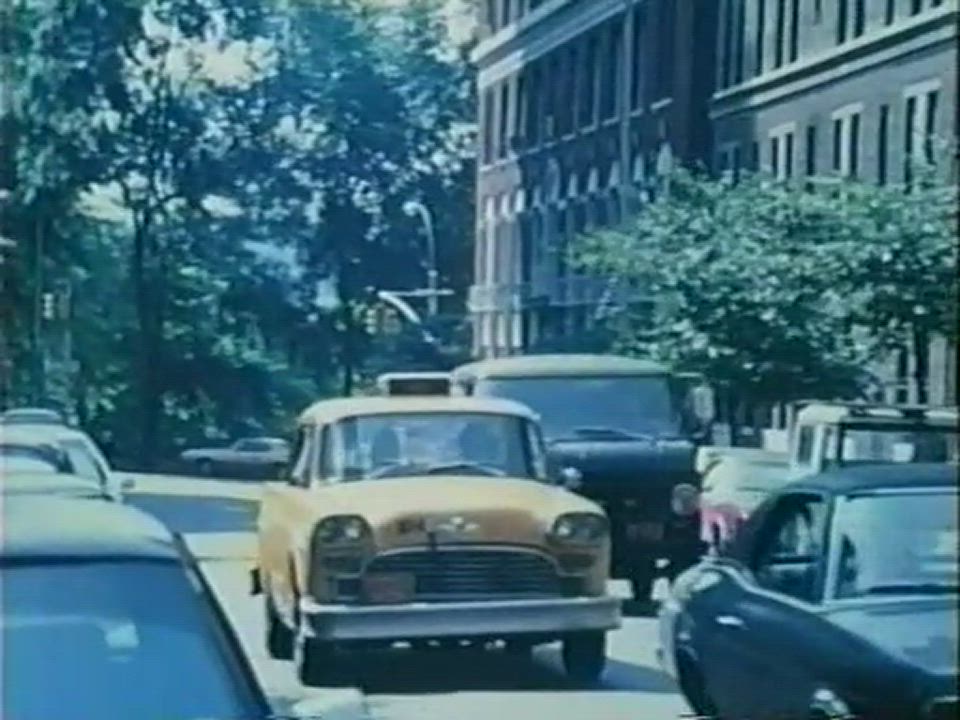 Brunette Taxi Vintage clip