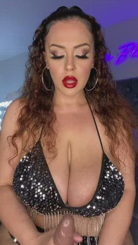 BBW Blowjob Handjob Huge Tits JOI MILF Mature Mistress Oil Porn GIF by giablaze