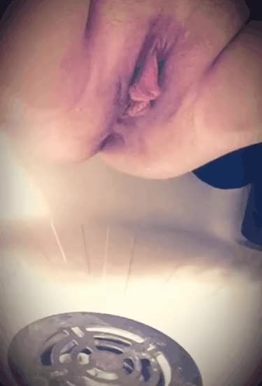 bathroom beef curtains labia meat pee piss pussy shower clip