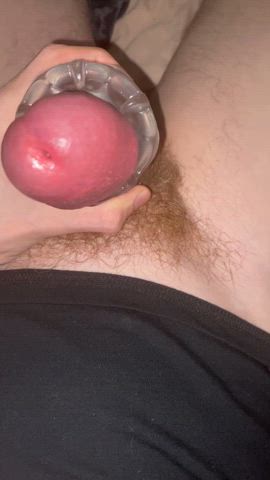 Cumming with a stroker 