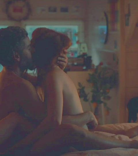 celebrity jessica chastain kiss kissing clip