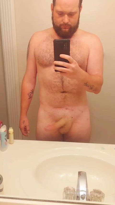 big balls big dick cock mirror monster cock selfie shower thick cock clip