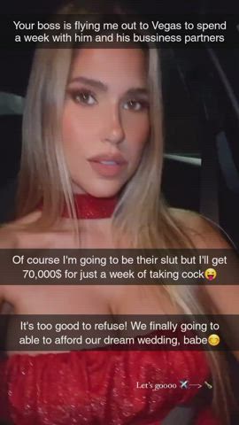 She's not gonna refuse 70,000$!