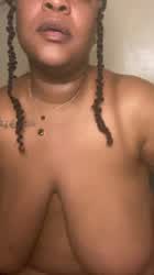 BBW Big Tits Chubby Ebony Huge Tits Naked Nude Tease Thick clip