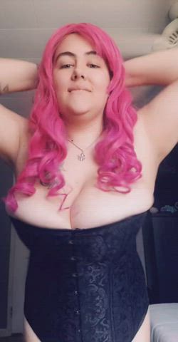 Corset Goddess Goth Hair Huge Tits clip