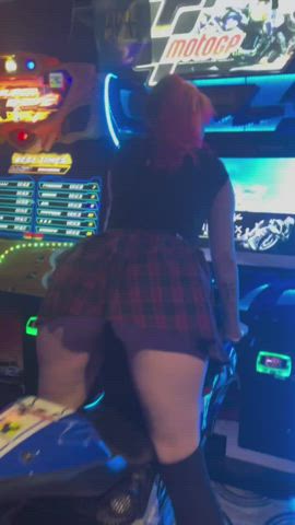 alt ass booty bubble butt goth public skirt twerking upskirt clip