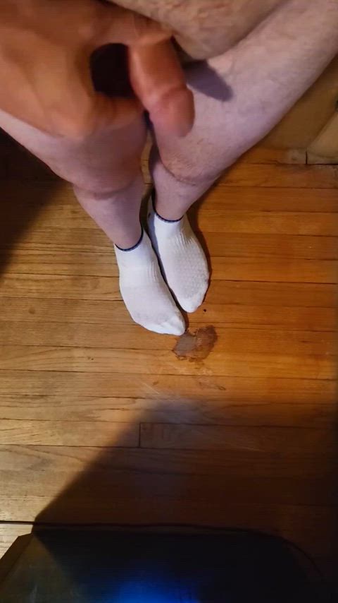 ankle socks cum cum on feet feet little dick male masturbation masturbating small