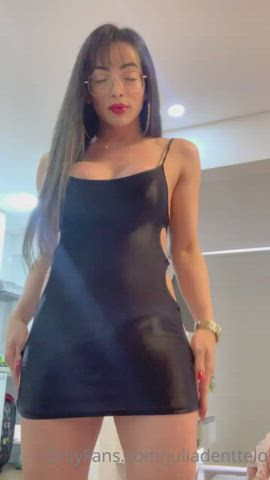 Cock Dress Glasses Latina Trans Trans Woman clip