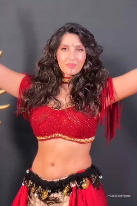 Nora Fatehi in red outfit for IIFA Awards 2024