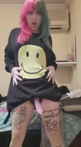 hey slave, would you want my dick in your ass? hehe, open your dirty ass and wait