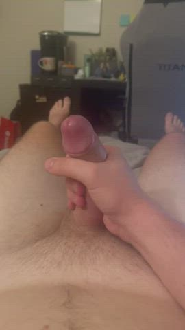 cock masturbating precum clip