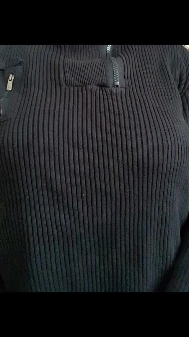 Baggy sweaters are my (f)avorite when I get to play with these underneath [oc]