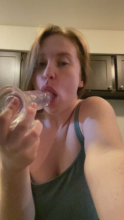 Blowjob Dildo Gagging clip