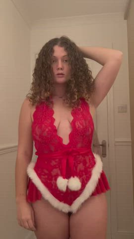 boobs christmas curly hair clip