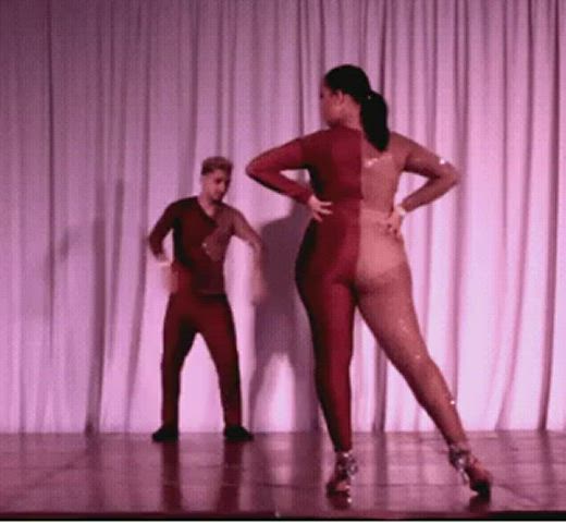 ass bbw bodysuit dancing latina see through clothing clip