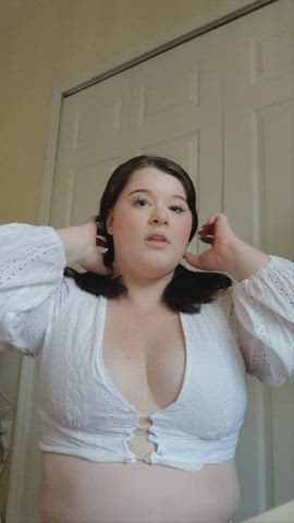 BBW Chubby Feedee Pale clip