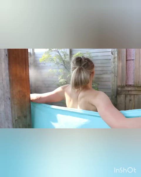 bath naked vlog clip