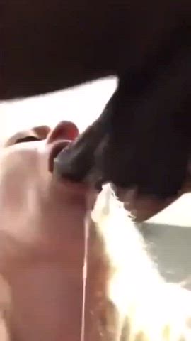 amateur bbc big dick blowjob deepthroat face fuck gagging interracial clip