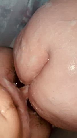 ass bbw bubble butt shower soapy thick clip