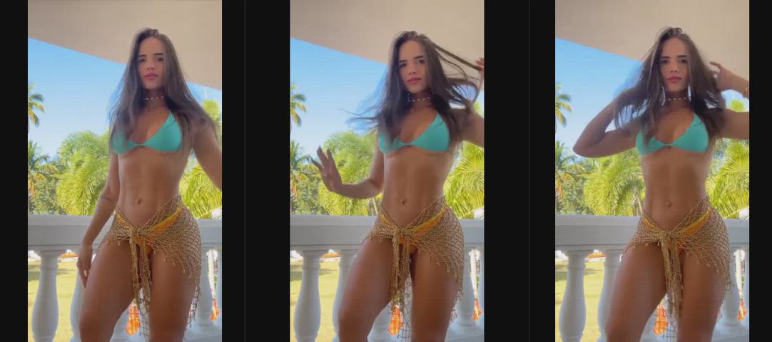 brunette bikini brazilian split screen porn non-nude fit clip