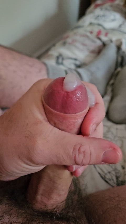 cock cum cumshot jerk off thick cock uncircumcised clip