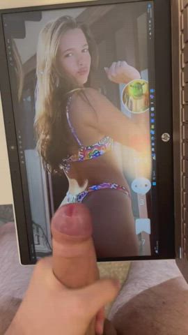 ass bikini brunette cumshot tribute clip