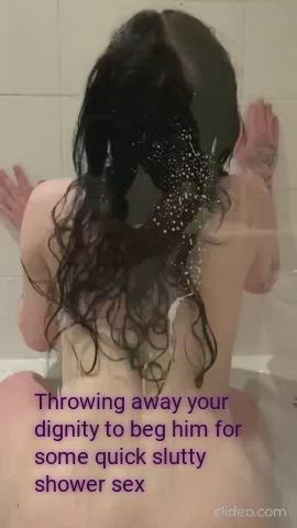 ass caption shower t-girl trans clip