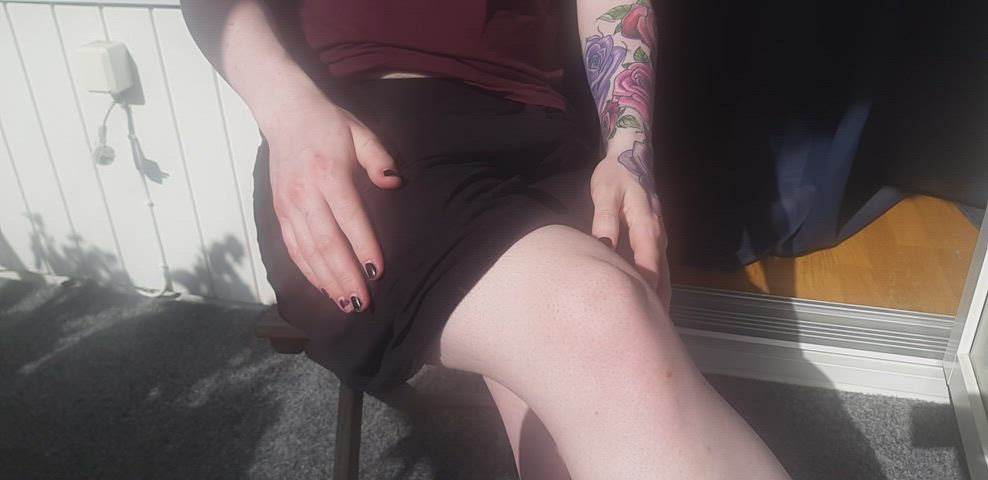 My bulge is so big in this skirt