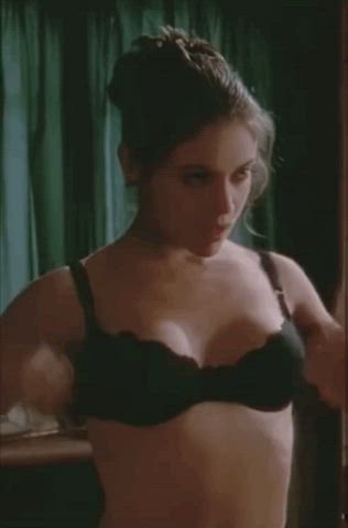alyssa milano boobs celebrity nude clip
