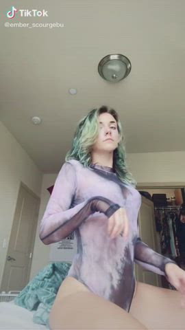 Ahegao Handjob Tease TikTok Tongue Fetish clip