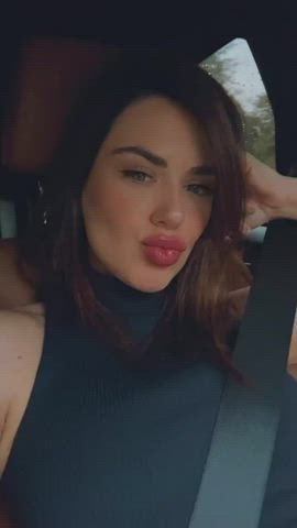 Brazilian Brunette Car Dani Facial Labia Tease clip