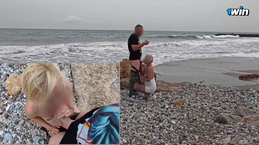 beach blowjob public blowjobs clip