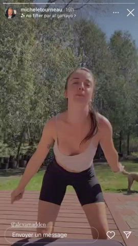 jiggling tits white girl clip