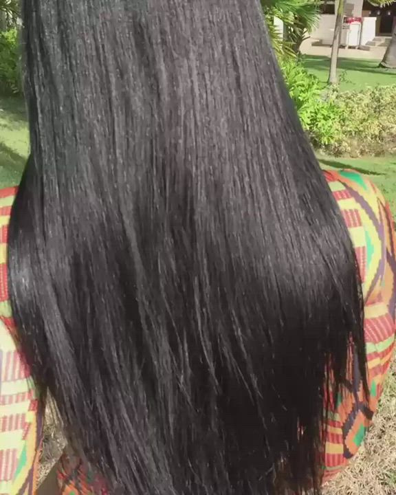 Ebony Long Hair Model clip