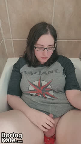 Cute young thick trap pissing on herself in bathtub till she is soaked in piss