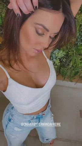 Boobs Brazilian Brunette Dani Facial Goddess Labia Tease Tits clip