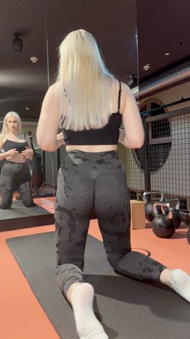 My gym coach didn't expect the flashing part