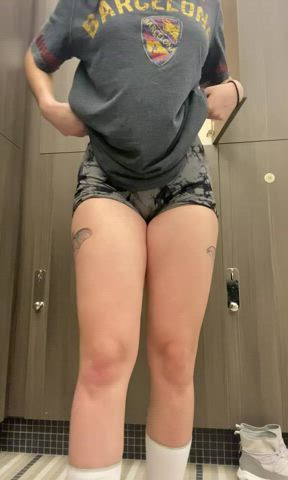 ass gym shorts clip