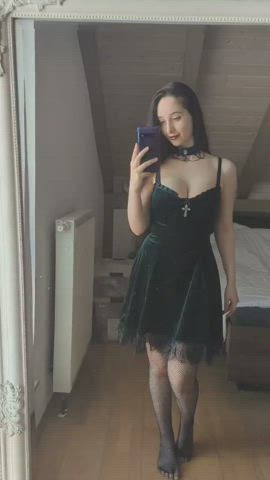 dress fishnet petite tease clip