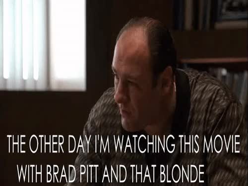 Tony Soprano reviews Seven with Brad Pitt