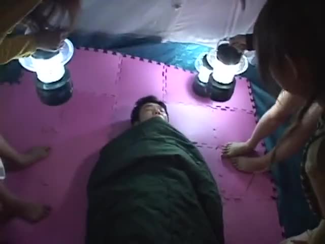 Man falls asleep in Women’s tent by accident and ends up unlucky