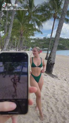 Ass Beach Bikini TikTok clip