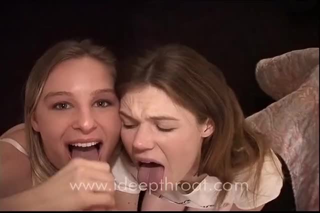 A classic: Heather Harmon shares a cumshot with a friend