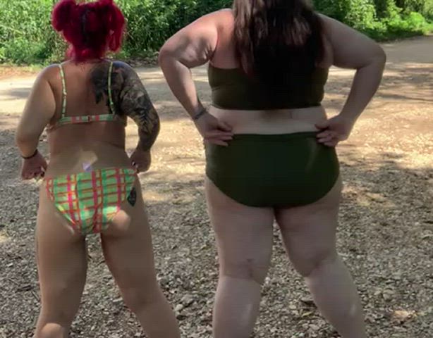only thing better than one BBW ass are two BBW best friend asses